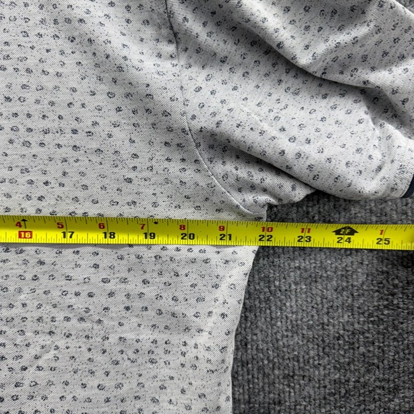 Travis Mathew Mens Golf Polo Shirt‎ Small Dots Print Gray Short Sleeve Size L - Picture 9 of 9